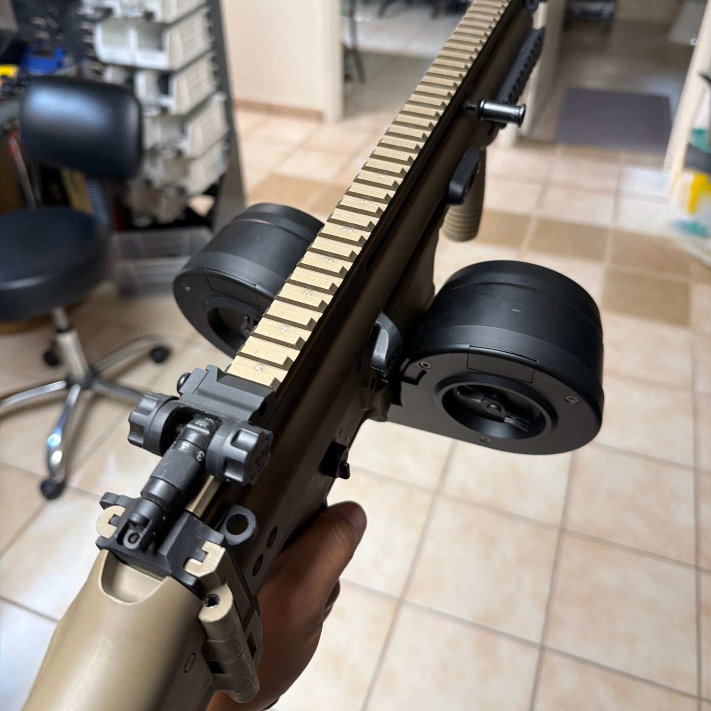 VFC SCAR-H MK17/APFG XM7 HPA Twin Drum