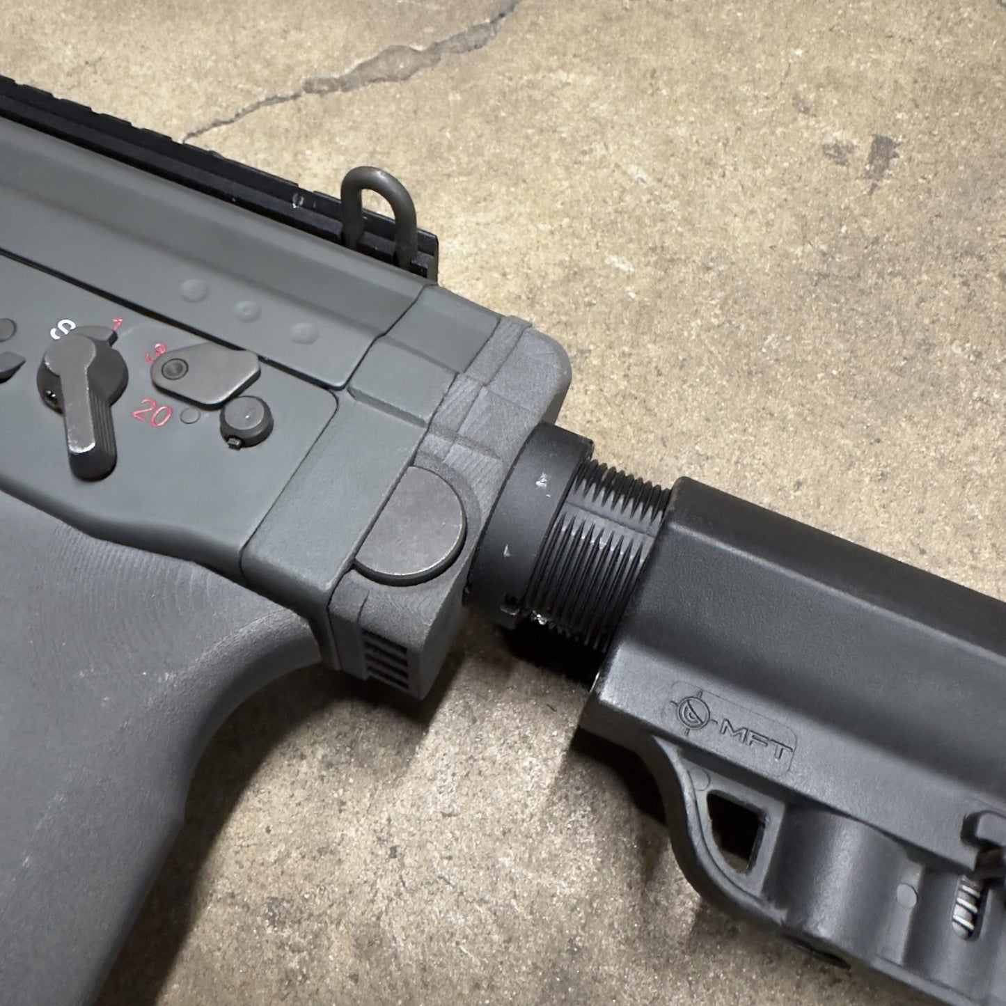 GHK SG553 AEG Carbon Fiber M4 Buffer Tube Adapter